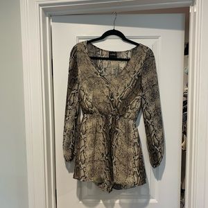 Audrey 3+1 Snakeskin Romper